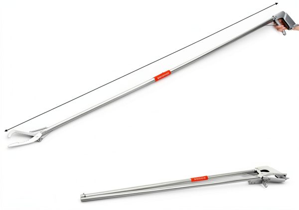Snake Grabber Tool XINGTS 60 inch Collapsible Stainless Steel Tongs-1