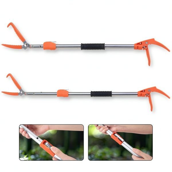 Snake Grabber Kalkal Telescopic 60" Aluminum Alloy Tool with Net-8