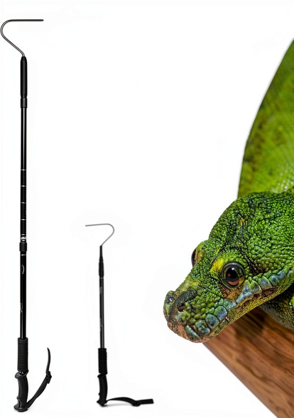 Snake Hook V-CHEETONG 53 inch Aluminum Telescopic Grabber Anti‑Slip-1