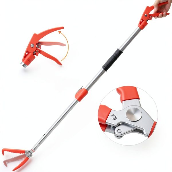 Snake Grabber Kalkal Telescopic 60" Aluminum Alloy Tool with Net-7