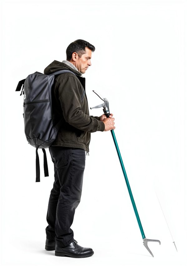 Snake Grabber 60" Green Extendable Aluminum Tong - Model NFF-55-1