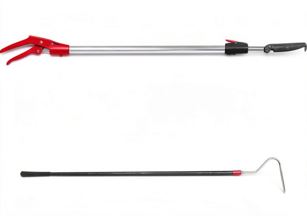 Telescopic Snake Grabber REAYEAXN 87in Metal with 46in Carbon Hook-1