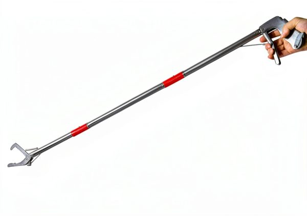 Snake Grabber Tool XINGTS 50" 3‑Section Stick with 17" Foldable Tongs-1