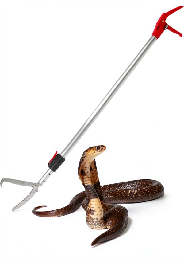 Telescopic Snake Grabber REAYEAXN 55-87 Inch Aluminum Wide Jaw Tool-0