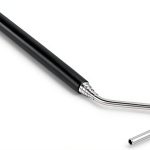 Stainless Steel Extensible Snake Hook 26 Inches, Retractable Reptile Hook Foldable Stainless Steel Snake Tool Portable Mini Snake Hook For Ball Python Snake Stick Pick-Up Handling Tool, Black-0