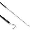 Stainless Steel Extensible Snake Hook 26 Inches, Retractable Reptile Hook Foldable Stainless Steel Snake Tool Portable Mini Snake Hook For Ball Python Snake Stick Pick-Up Handling Tool, Black-1