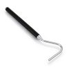 Stainless Steel Extensible Snake Hook 26 Inches, Retractable Reptile Hook Foldable Stainless Steel Snake Tool Portable Mini Snake Hook For Ball Python Snake Stick Pick-Up Handling Tool, Black-2
