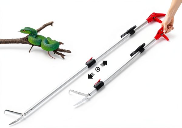 Snake Catcher 86 Inch Telescopic Pole by Smarkey Heavy Duty Grabber-1