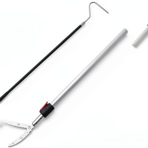Telescopic Snake Grabber REAYEAXN 87in Metal with 46in Carbon Hook-0
