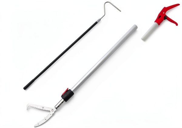 Telescopic Snake Grabber REAYEAXN 87in Metal with 46in Carbon Hook-0