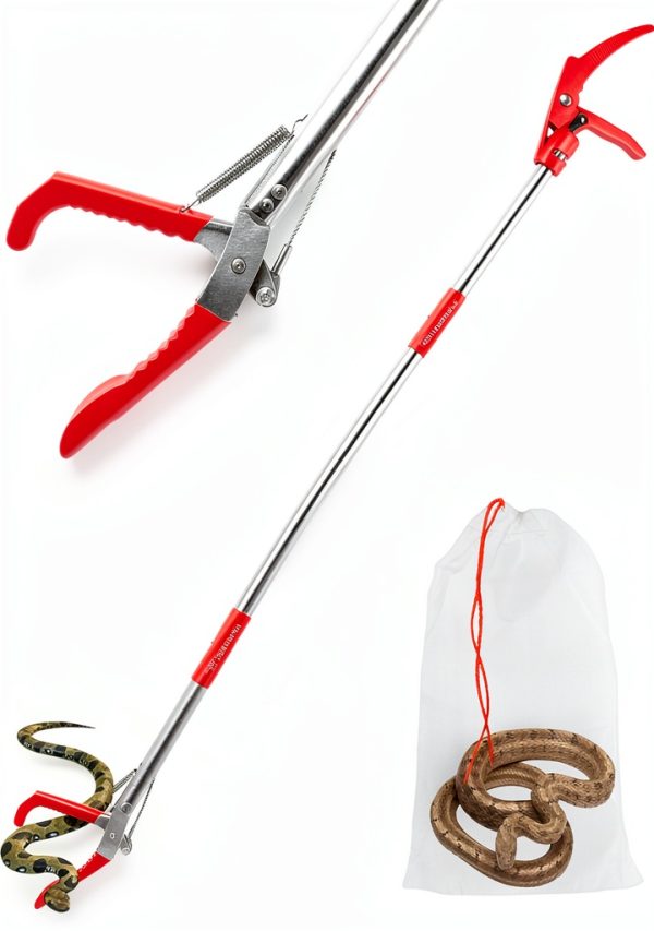 Snake Grabber 50" Stainless Steel Tool with Lock – Incyall SG50-0