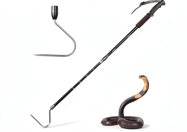 Snake Hook V-CHEETONG 53 inch Aluminum Telescopic Grabber Anti‑Slip-0