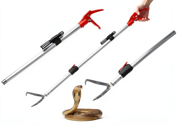 Snake Catcher 86 Inch Telescopic Pole by Smarkey Heavy Duty Grabber-0