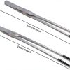 Stainless Steel Reptile Feeding Tongs by Novery 2‑Piece Rubber Tip Set-1