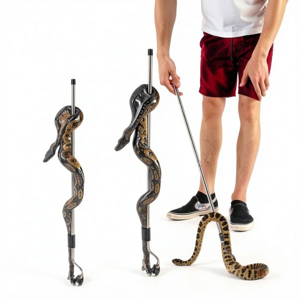 Snake Hook Gzlozak Heavy Duty 35‑65″ Stainless Steel with Rubber Tip-5