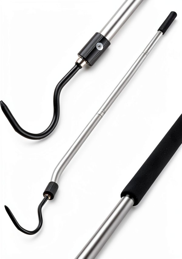 Snake Hook Gzlozak Heavy Duty 35‑65″ Stainless Steel with Rubber Tip-0